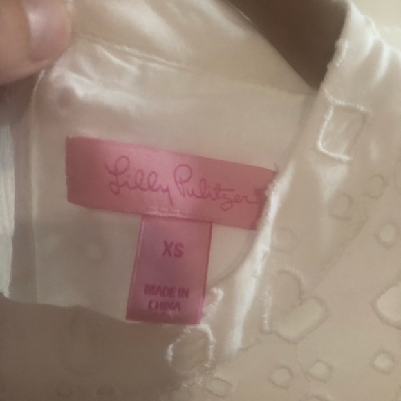 White Lilly Pulitzer eyelet dress - Picture 5 of 7